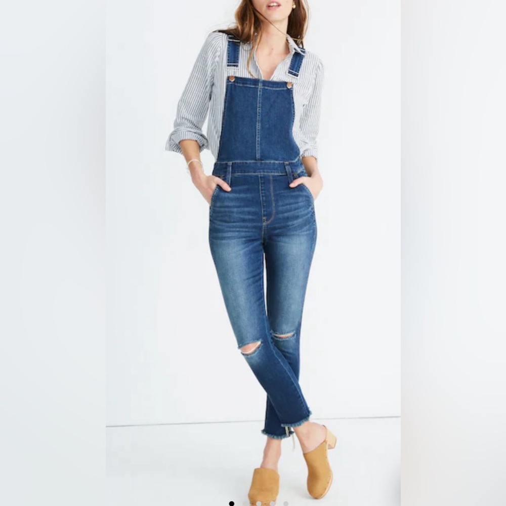 Madewell Blue Jean Denim Overalls XS